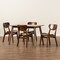 Baxton Studio Katya Mid-Century Modern Walnut Brown Finished Wood 5-Piece Dining Set 183-11637-11644-Zoro - alternate 6
